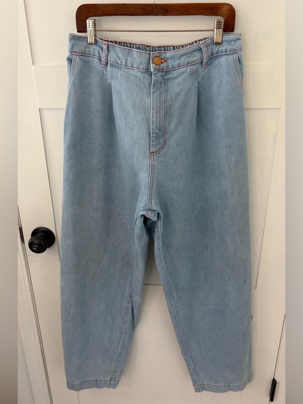 Big Bud Press Denim Hi-Rise Trousers. Size Large. - Picture 3 of 16